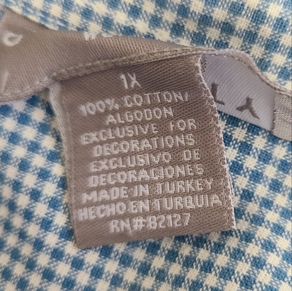 Capacity Woman's Long Sleeve Winter motif Blouse, Size: 1X Color: Blue - Picture 9 of 13